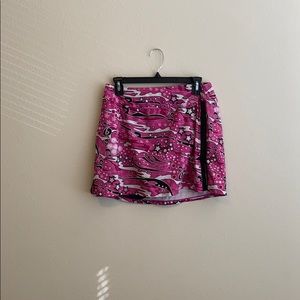 Skirt Sports hot pink print running skort.